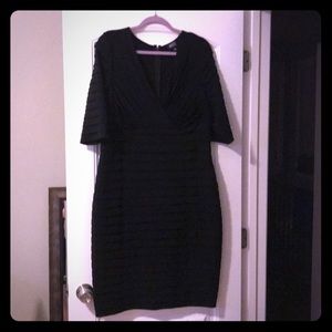 Plus size elegant black dress 16w